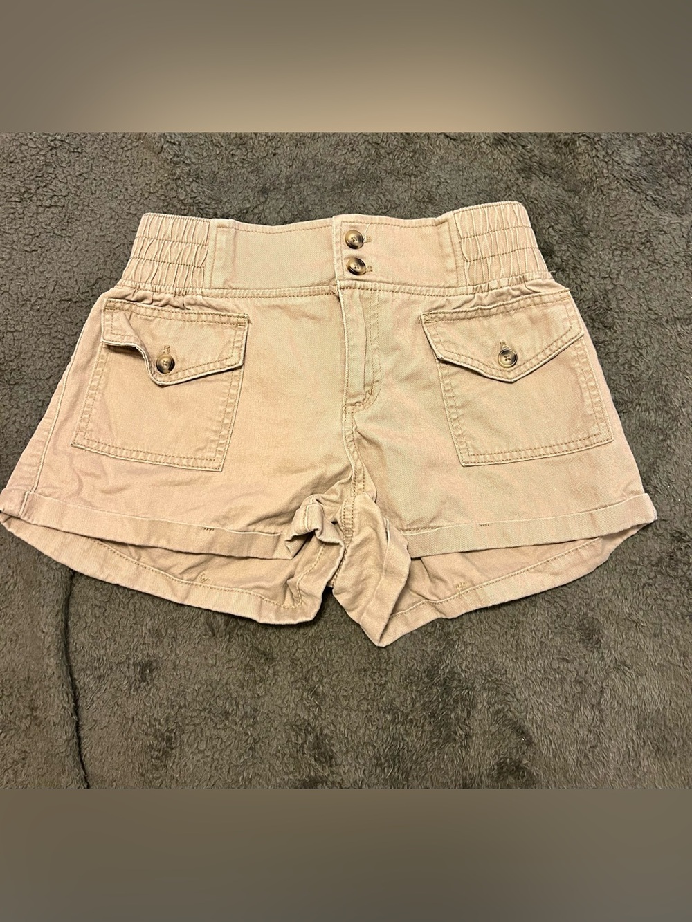 Happily Grey Tan Women's Utility Shorts